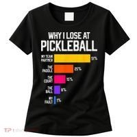 Funny Pickleball Humor Why I Lose Women's T-Shirt thumb 0