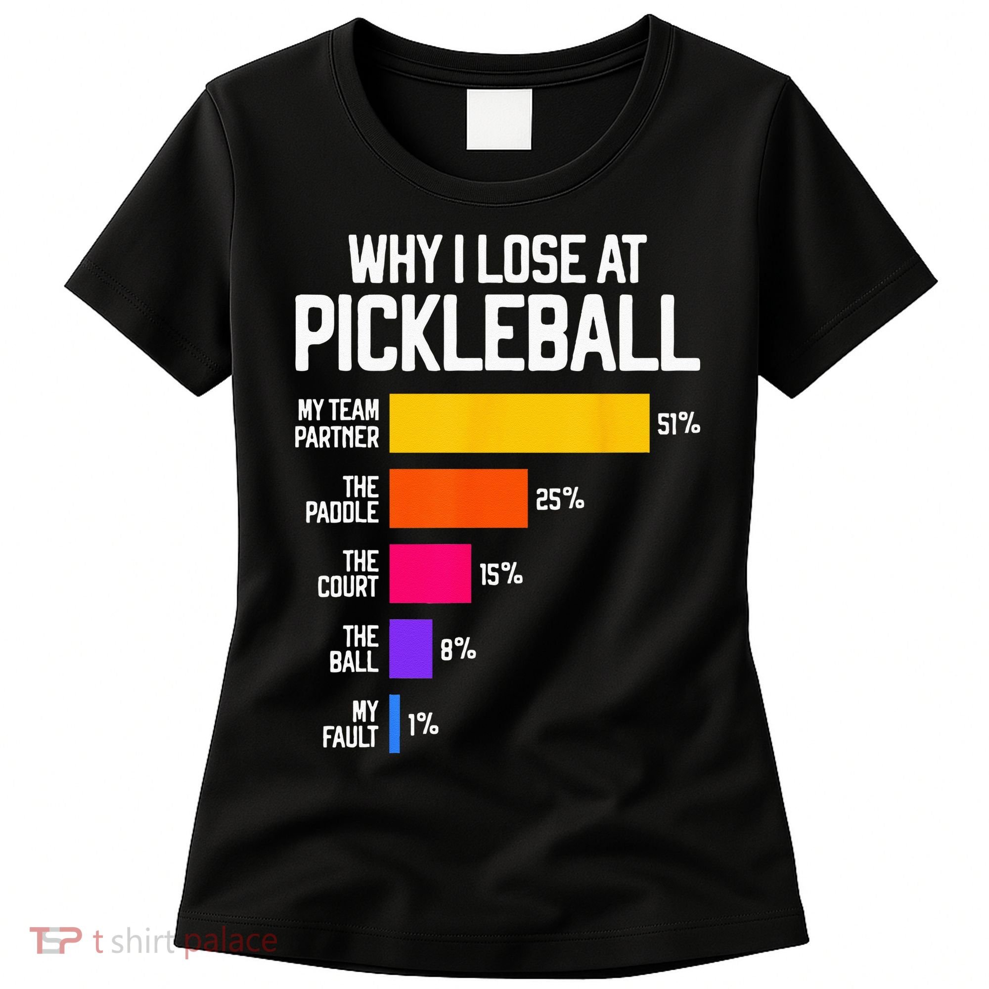 Funny Pickleball Humor Why I Lose Women's T-Shirt
