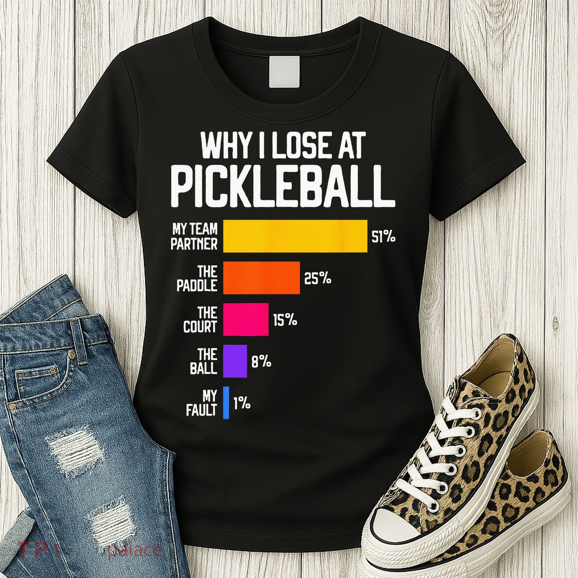 Funny Pickleball Humor Why I Lose Women's T-Shirt