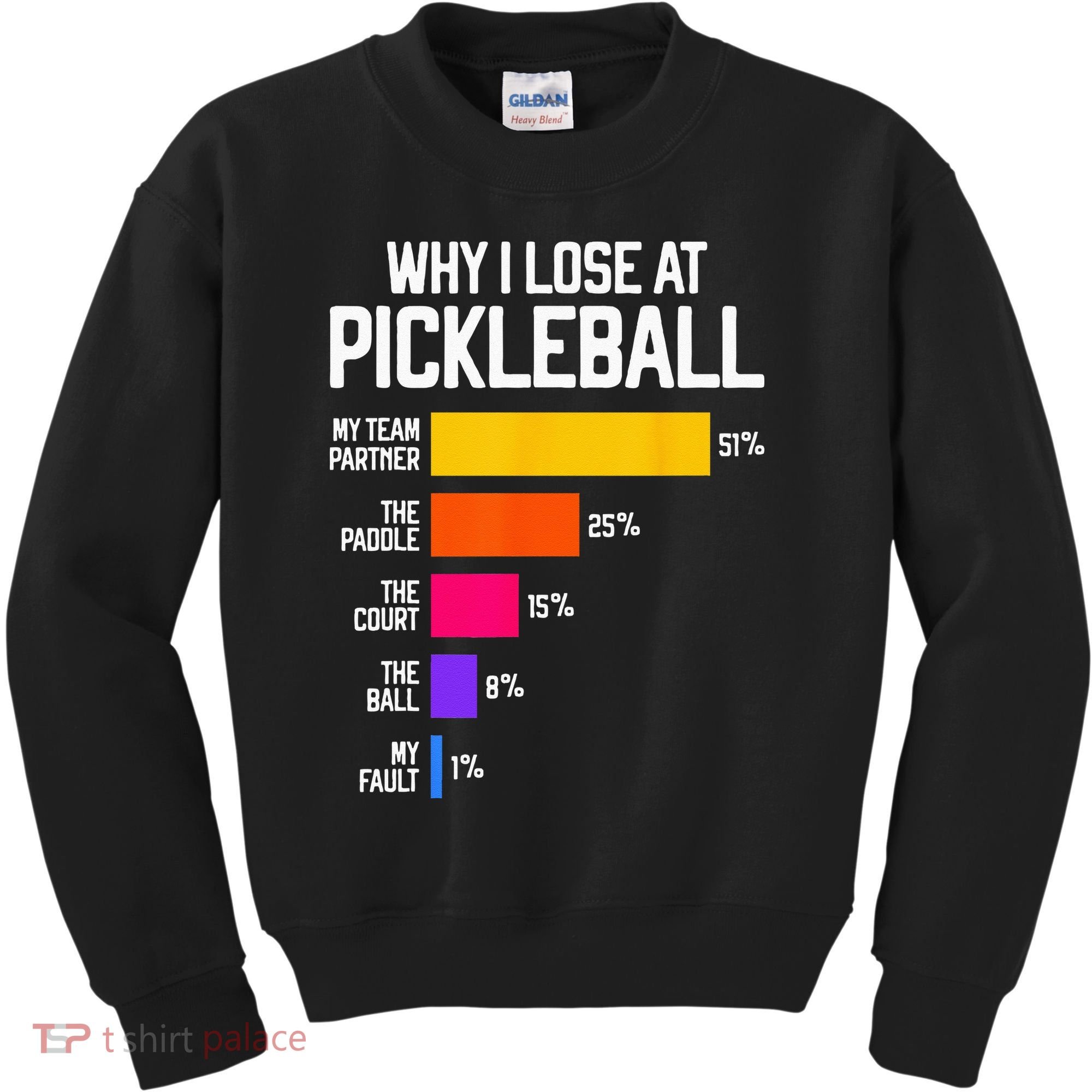 Funny Pickleball Humor Why I Lose Kids Sweatshirt