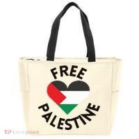Free Palestine Heart Support Palestine Tote Bag thumb 0
