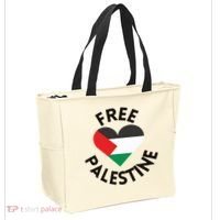 Free Palestine Heart Support Palestine Tote Bag thumb 2