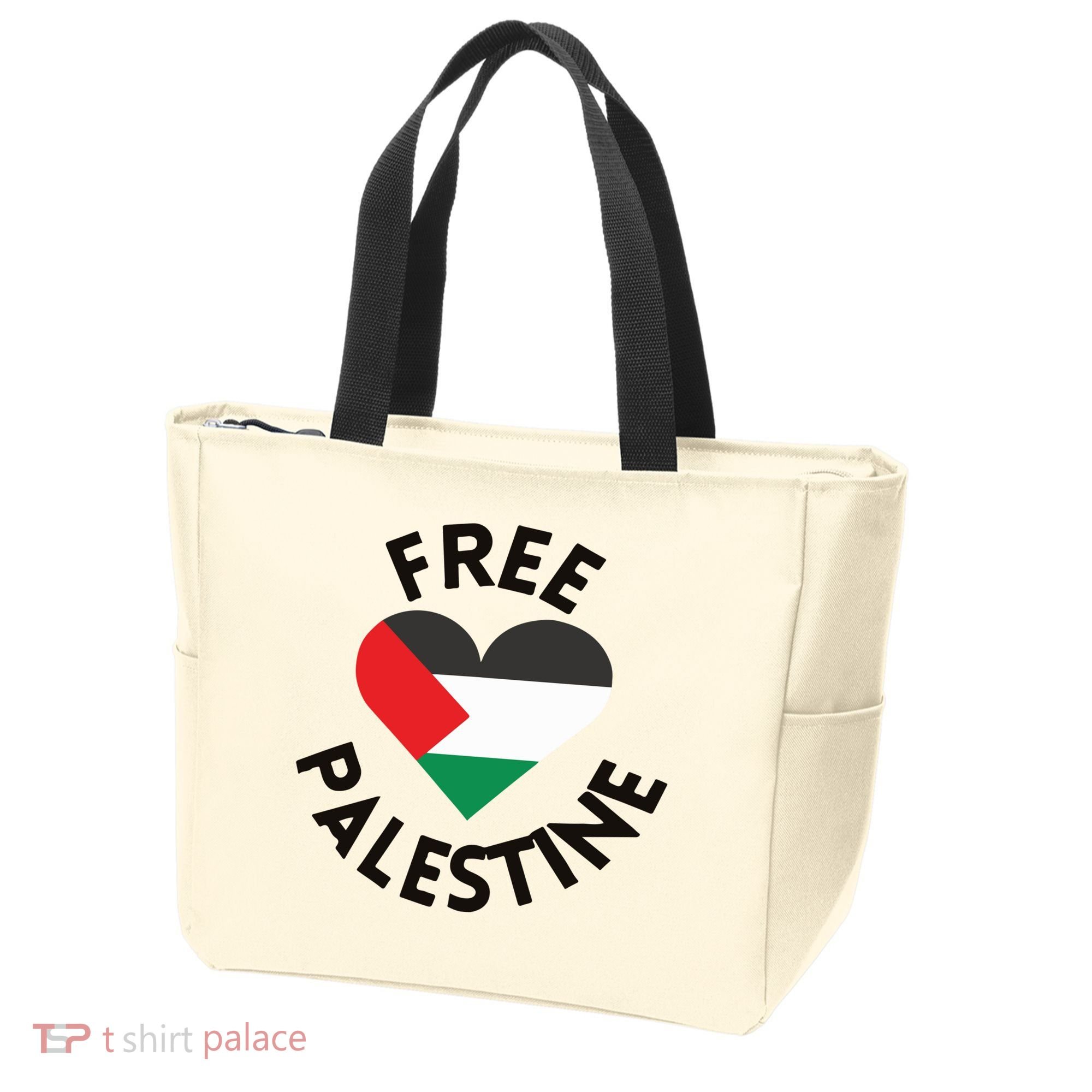 Free Palestine Heart Support Palestine Tote Bag