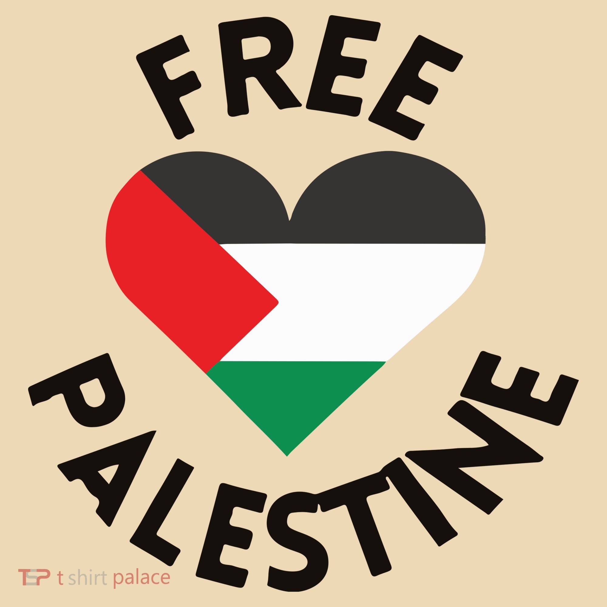 Free Palestine Heart Support Palestine Tote Bag