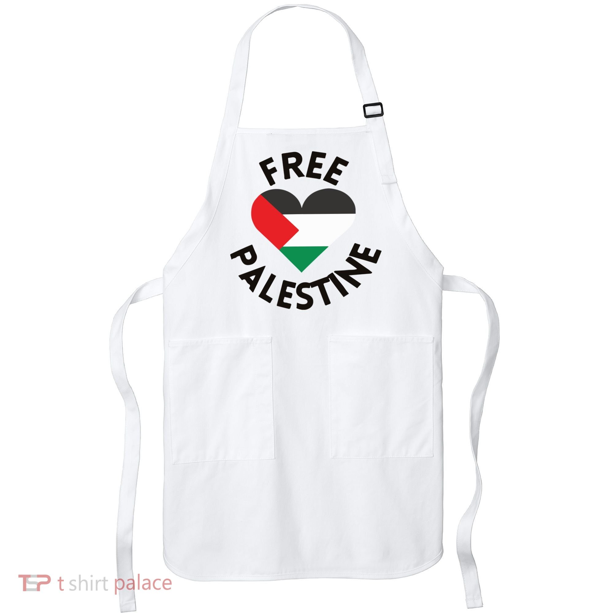 Free Palestine Heart Support Palestine Apron