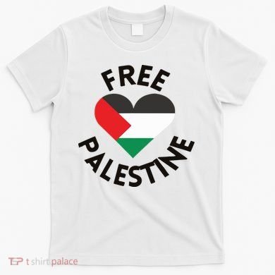 Free Palestine Heart Support Palestine T-Shirt