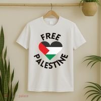 Free Palestine Heart Support Palestine T-Shirt thumb 2