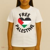 Free Palestine Heart Support Palestine T-Shirt thumb 4