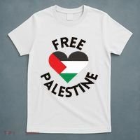 Free Palestine Heart Support Palestine T-Shirt thumb 5