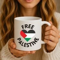 Free Palestine Heart Support Palestine Coffee Mug thumb 3