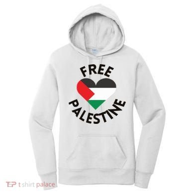 Free Palestine Heart Support Palestine Women's Hoodie