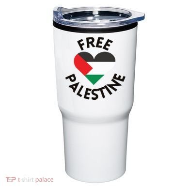 Free Palestine Heart Support Palestine Tumbler