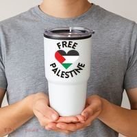 Free Palestine Heart Support Palestine Tumbler thumb 2