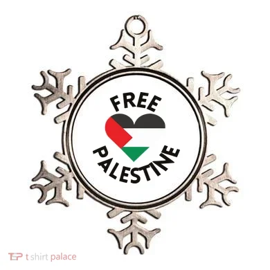 Free Palestine Heart Support Palestine Ornament