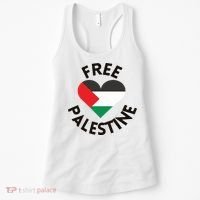Free Palestine Heart Support Palestine Women's Tank Top thumb 0
