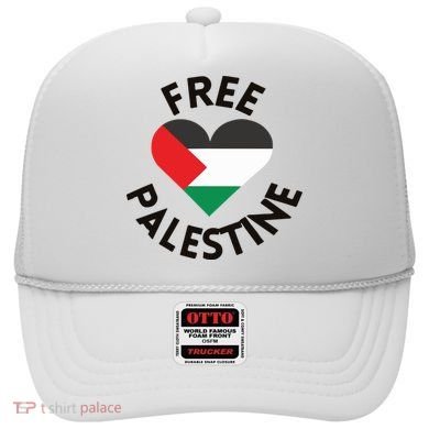 Free Palestine Heart Support Palestine Hat