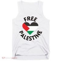 Free Palestine Heart Support Palestine Tank Top thumb 0