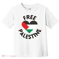 Free Palestine Heart Support Palestine Toddler T-Shirt thumb 0