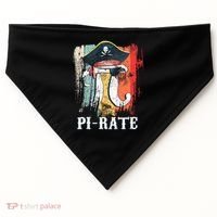Funny Pi-rate - Happy Pi Day Math Geek Pirate Lover USA-Made Doggie Bandana thumb 0