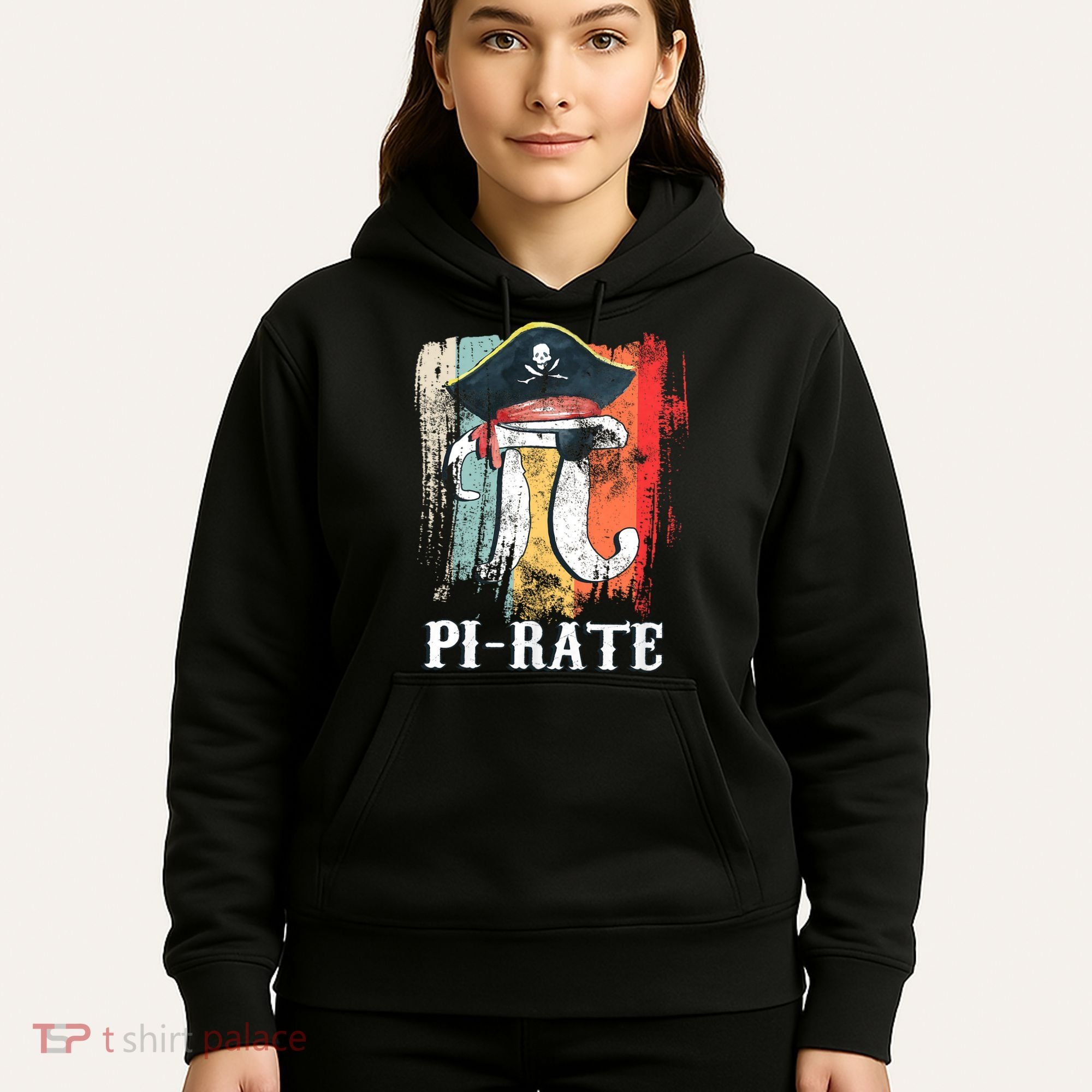 Funny Pi-rate - Happy Pi Day Math Geek Pirate Lover Hoodie