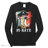 Funny Pi-rate - Happy Pi Day Math Geek Pirate Lover Long Sleeve Shirt thumb 0