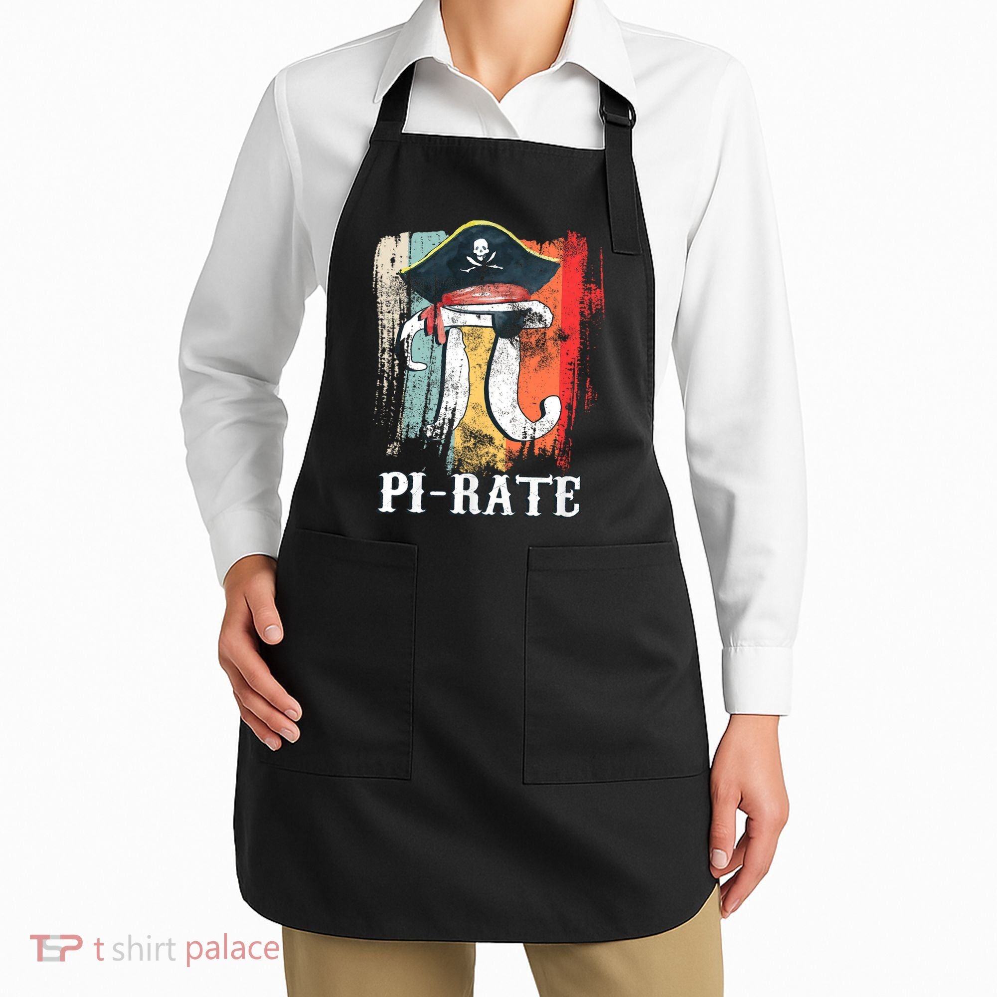Funny Pi-rate - Happy Pi Day Math Geek Pirate Lover Apron