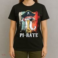 Funny Pi-rate - Happy Pi Day Math Geek Pirate Lover T-Shirt thumb 4