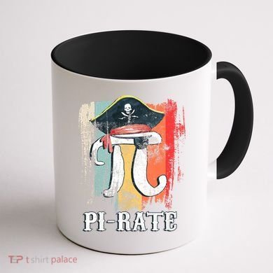 Funny Pi-rate - Happy Pi Day Math Geek Pirate Lover Coffee Mug back