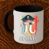 Funny Pi-rate - Happy Pi Day Math Geek Pirate Lover Coffee Mug thumb 2