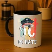 Funny Pi-rate - Happy Pi Day Math Geek Pirate Lover Coffee Mug thumb 4
