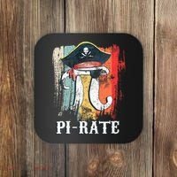 Funny Pi-rate - Happy Pi Day Math Geek Pirate Lover Coaster thumb 0
