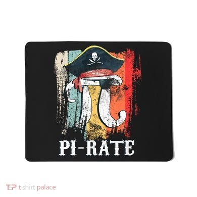 Funny Pi-rate - Happy Pi Day Math Geek Pirate Lover Mousepad
