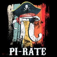 Funny Pi-rate - Happy Pi Day Math Geek Pirate Lover Ornament thumb 1