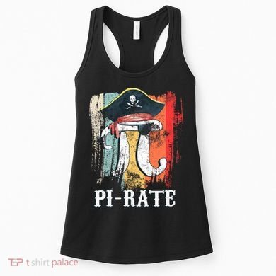 Funny Pi-rate - Happy Pi Day Math Geek Pirate Lover Women's Tank Top