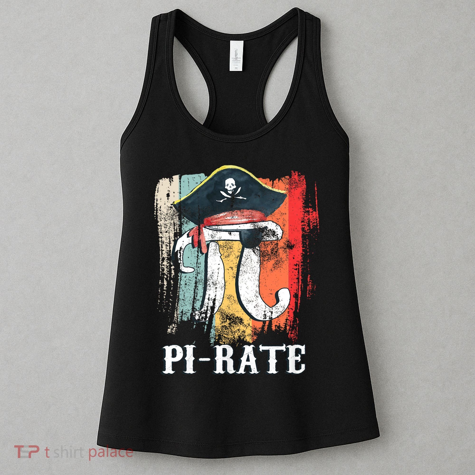 Funny Pi-rate - Happy Pi Day Math Geek Pirate Lover Women's Tank Top