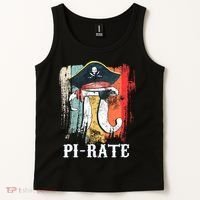 Funny Pi-rate - Happy Pi Day Math Geek Pirate Lover Tank Top thumb 2
