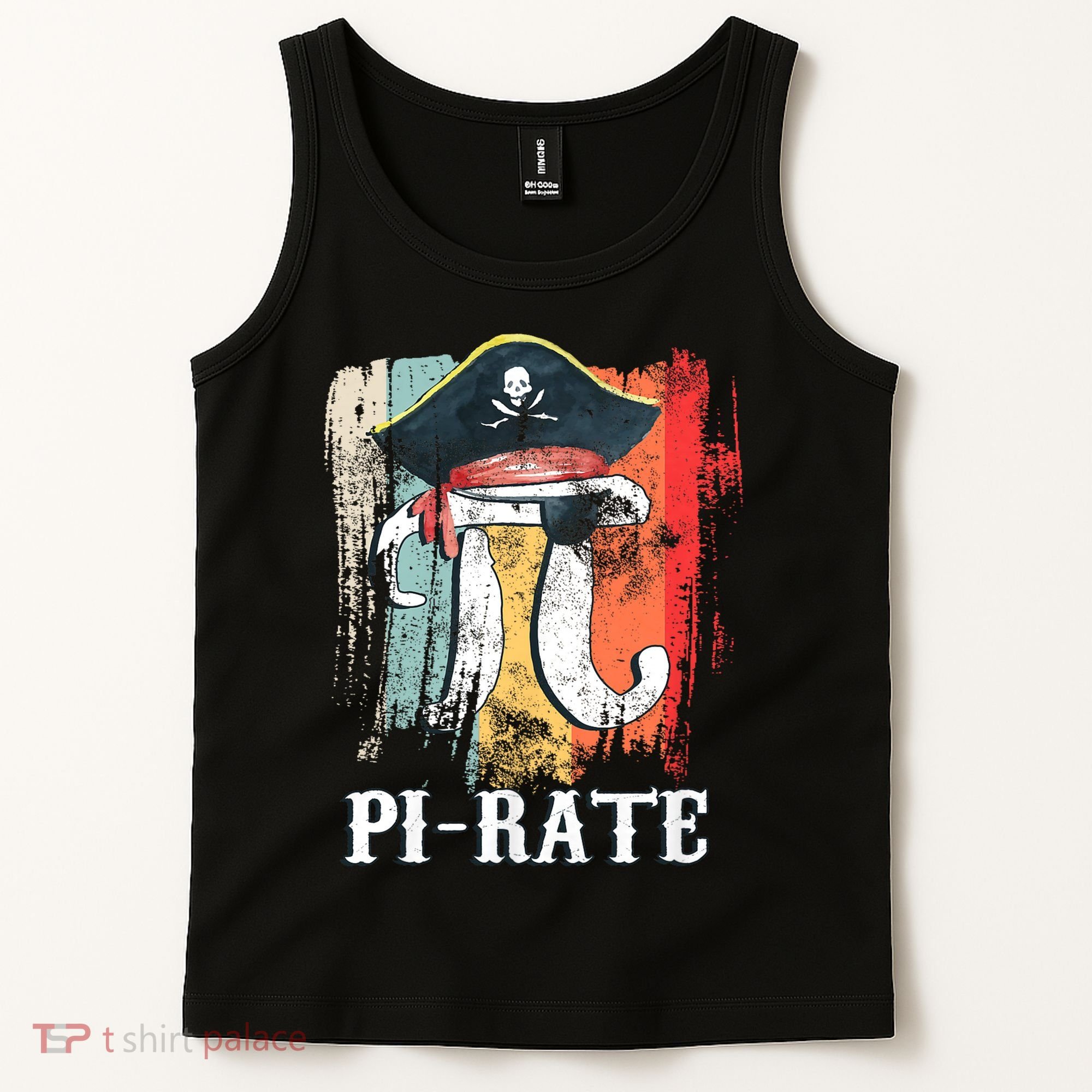 Funny Pi-rate - Happy Pi Day Math Geek Pirate Lover Tank Top