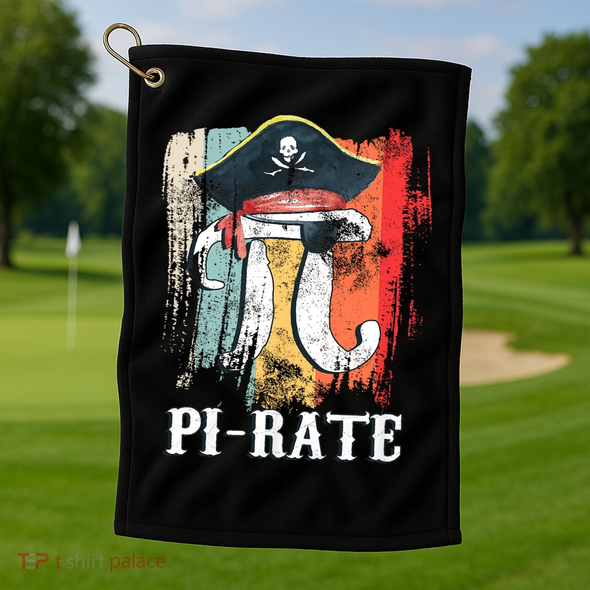 Funny Pi-rate - Happy Pi Day Math Geek Pirate Lover Golf Towel