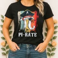 Funny Pi-rate - Happy Pi Day Math Geek Pirate Lover Women's T-Shirt thumb 2