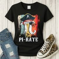Funny Pi-rate - Happy Pi Day Math Geek Pirate Lover Women's T-Shirt thumb 3