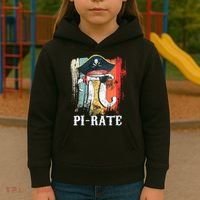 Funny Pi-rate - Happy Pi Day Math Geek Pirate Lover Kids Hoodie thumb 3