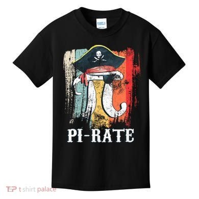 Funny Pi-rate - Happy Pi Day Math Geek Pirate Lover Kids T-Shirt