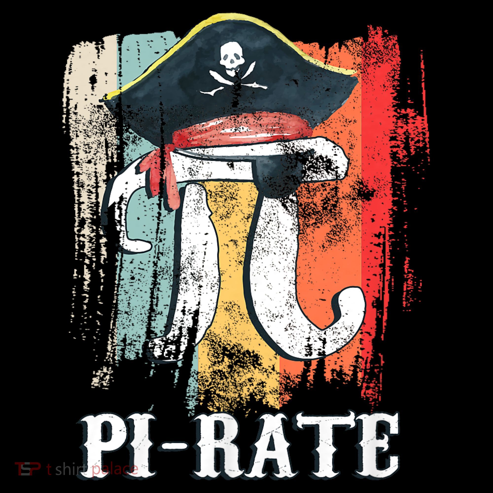 Funny Pi-rate - Happy Pi Day Math Geek Pirate Lover Kids T-Shirt