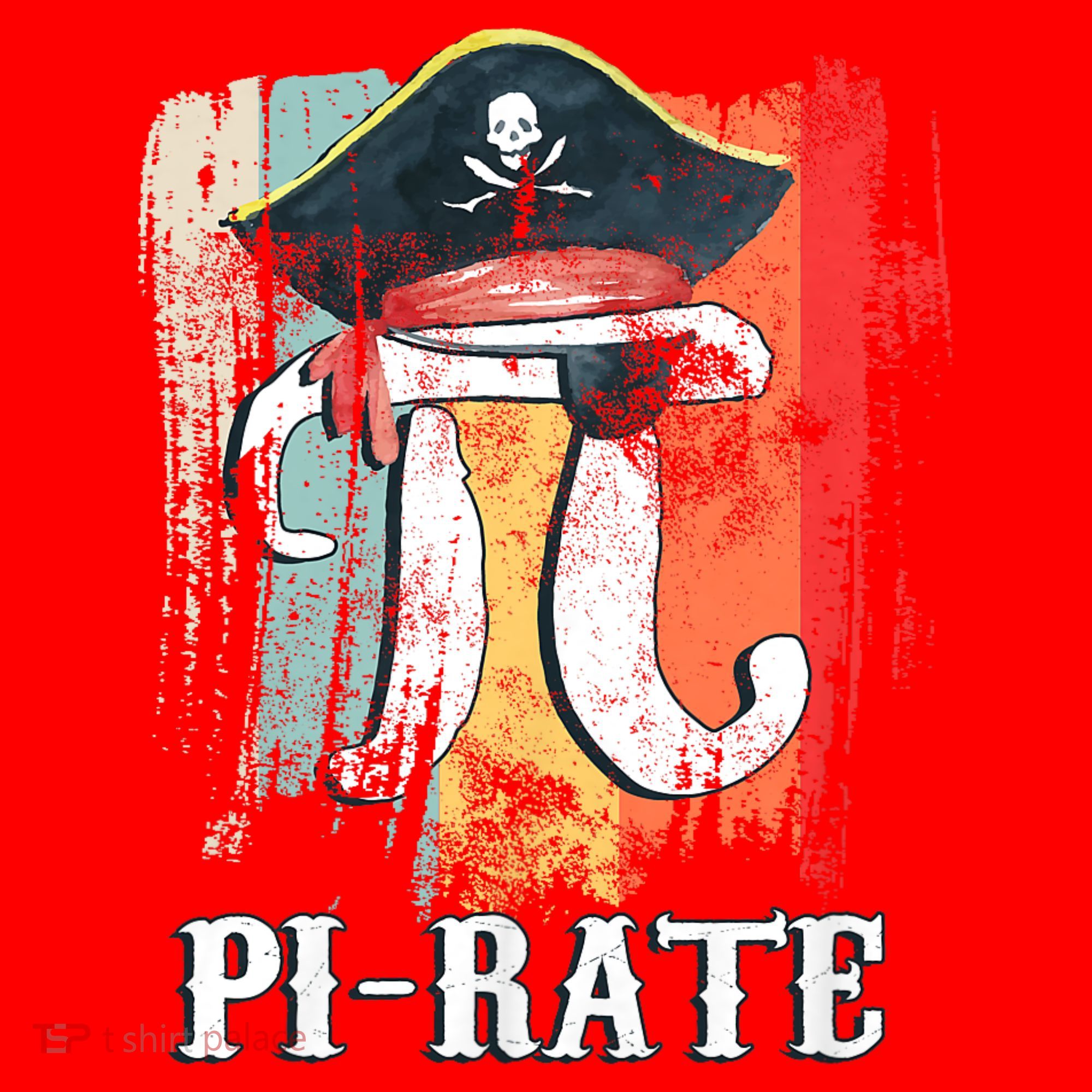 Funny Pi-rate - Happy Pi Day Math Geek Pirate Lover Santa Hat