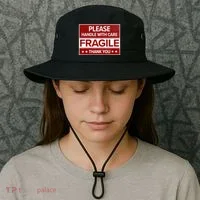 Fragile Please Handle With Care Sensitive Personality Bucket Hat thumb 3