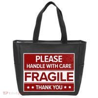 Fragile Please Handle With Care Sensitive Personality Tote Bag thumb 0