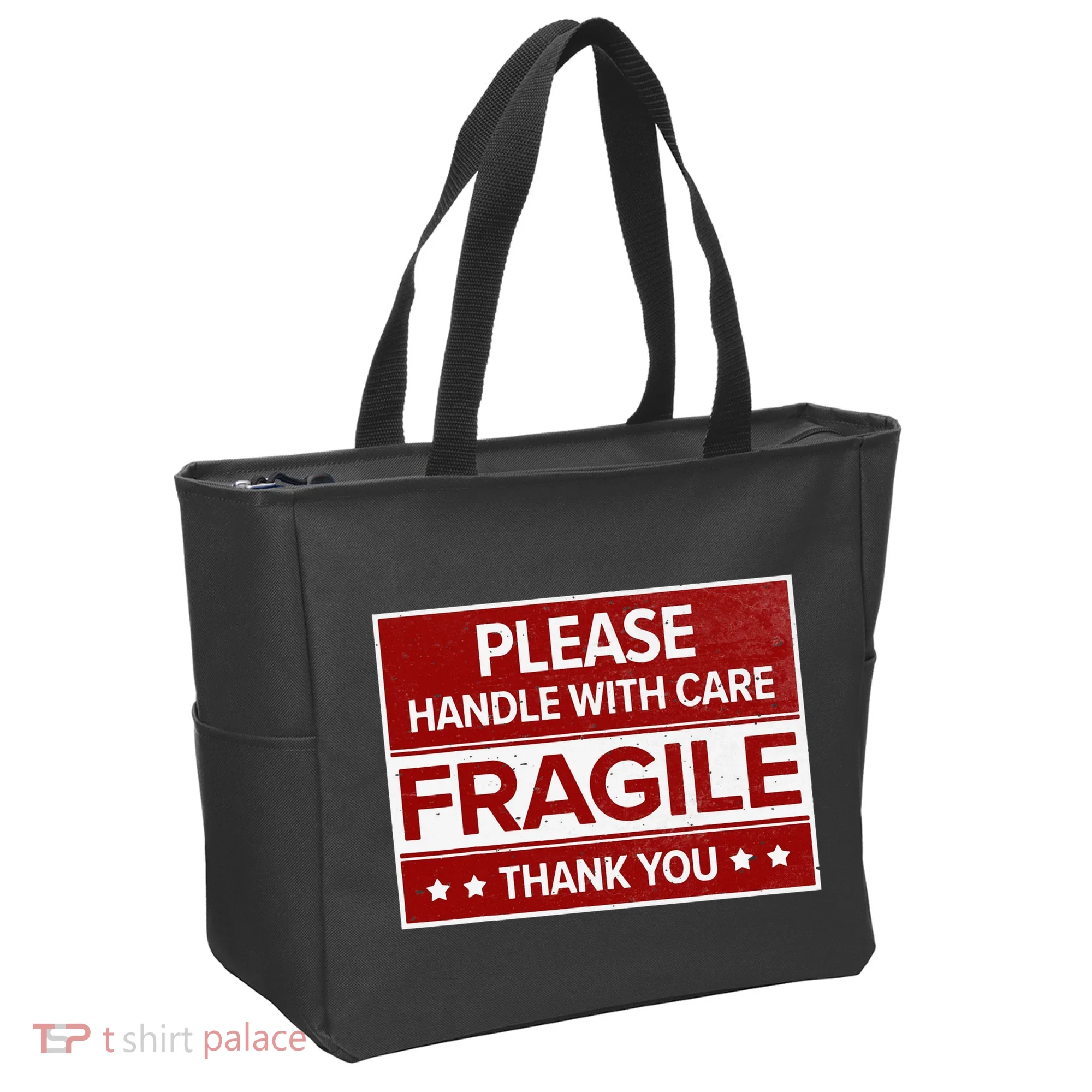 Fragile Please Handle With Care Sensitive Personality Tote Bag