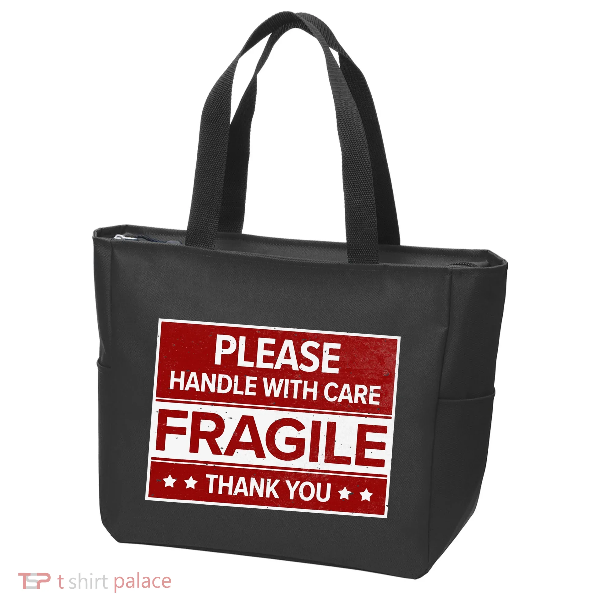 Fragile Please Handle With Care Sensitive Personality Tote Bag