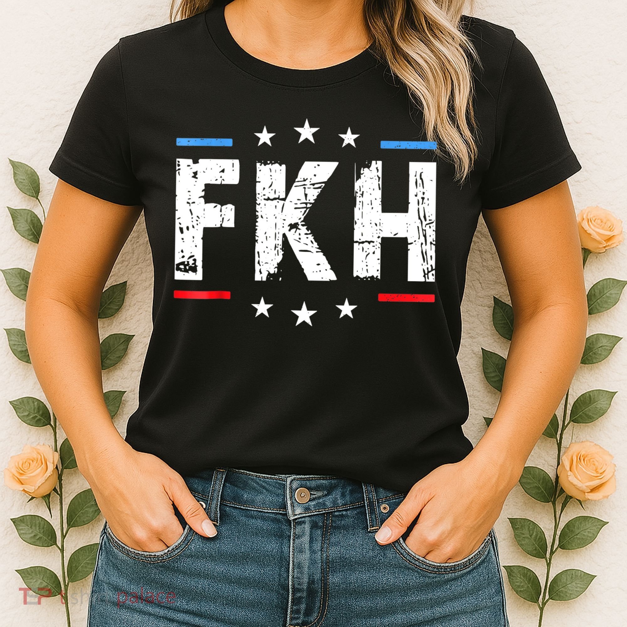 Fkh Political Humor F Kamala Harris Conservative Republican Women's T-Shirt