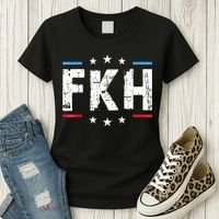 Fkh Political Humor F Kamala Harris Conservative Republican Women's T-Shirt thumb 3
